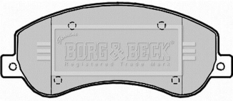 Гальмiвнi колодки дисковi BORG & BECK BBP1964