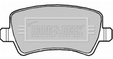 Гальмiвнi колодки дисковi BORG & BECK BBP1982