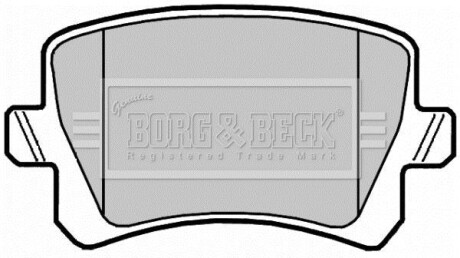 Гальмiвнi колодки дисковi BORG & BECK BBP2044