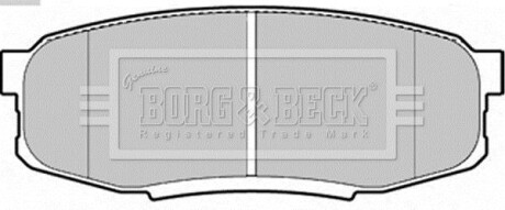 Комплект тормозных колодок, дисковый механизм BORG & BECK BBP2244 (фото 1)