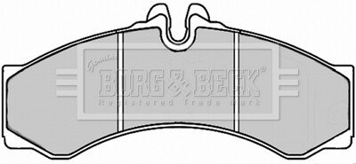 Комплект тормозных колодок, дисковый механизм BORG & BECK BBP2247