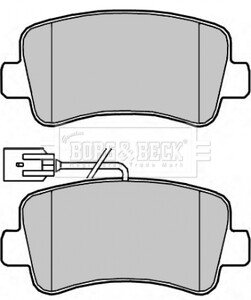 Комплект тормозных колодок, дисковый механизм BORG & BECK BBP2267