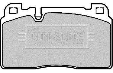 Комплект тормозных колодок, дисковый механизм BORG & BECK BBP2382 (фото 1)