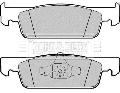 Гальмівні колодки (набір) BORG & BECK BBP2407