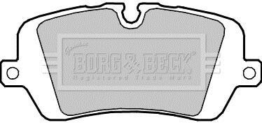 Гальмiвнi колодки дисковi заднi BORG & BECK BBP2415