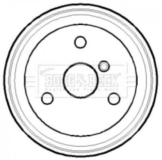 Гальмівний барабан BORG & BECK BBR7118