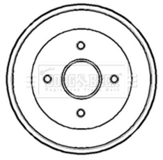 Гальмiвнi барабани BORG & BECK BBR7168