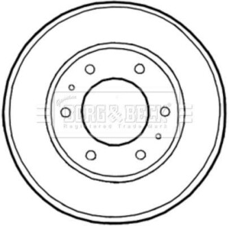 Тормозный барабан BORG & BECK BBR7226