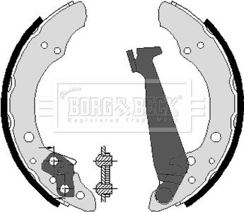 Гальмiвнi колодки барабаннi BORG & BECK BBS6213