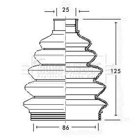 Пыльник BORG & BECK BCB2302