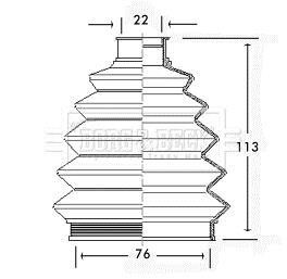 Пыльник BORG & BECK BCB2335