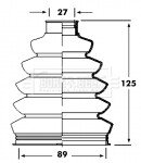 Комплект пильників гумових BORG & BECK BCB2358