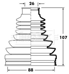 Пыльник BORG & BECK BCB2811