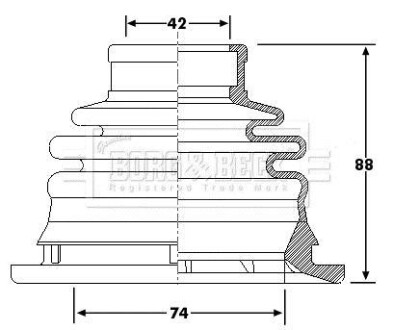 Пыльник BORG & BECK BCB6197