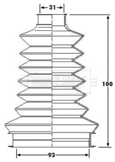 Пыльник BORG & BECK BCB6202