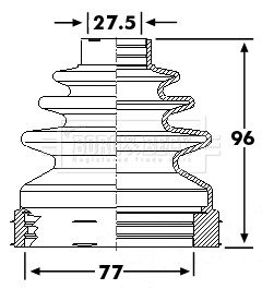 Пыльник BORG & BECK BCB6244