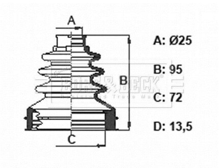 Пыльник BORG & BECK BCB6392