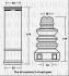 Пильник+вiдбiйник амортизатора BORG & BECK BPK7084 (фото 1)