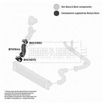 Шлангопровод BORG & BECK BTH1043