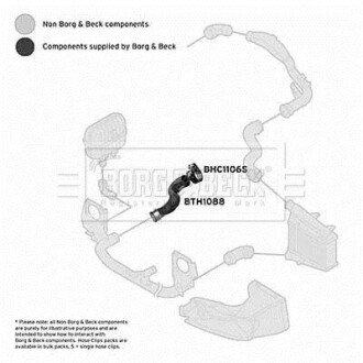 Шлангопровод BORG & BECK BTH1088