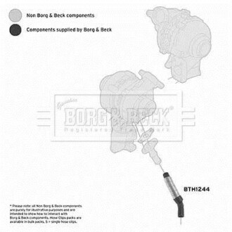 Трубка нагнетаемого воздуха BORG & BECK BTH1244