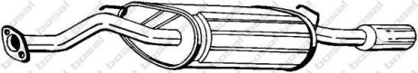 Задній. глушник,випускна сист. BOSAL 115329