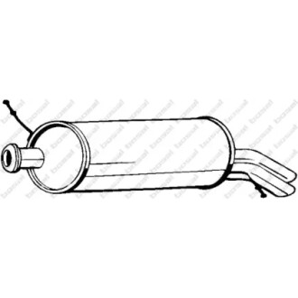 Глушник вихлопних газів (кінцевий) BOSAL 135547