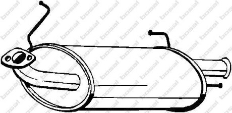 Глушитель выхлопных газов конечный BOSAL 145-235