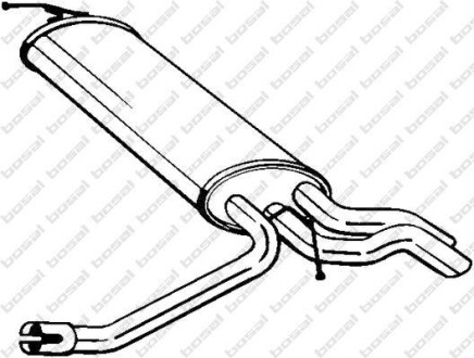 Задній. глушник,випускна сист. BOSAL 175087
