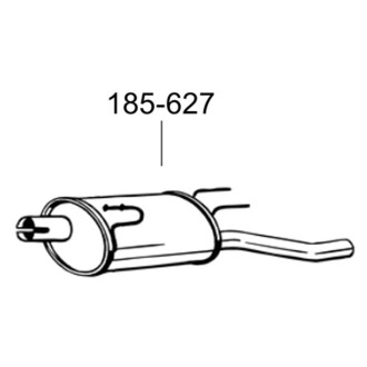 Глушитель выхлопных газов конечный BOSAL 185627