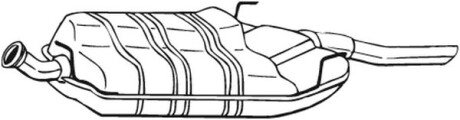 Глушитель выхлопных газов конечный BOSAL 215831