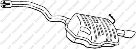 Глушник вихлопних газів (кінцевий) BOSAL 220453 (фото 1)