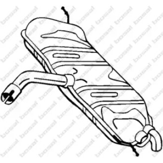 Глушитель выхлопных газов конечный BOSAL 233803