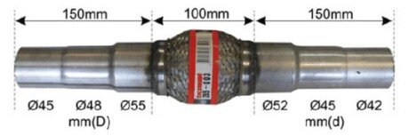 Гофра, система випуску BOSAL 265-003