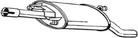 Глушитель выхлопных газов конечный BOSAL 279653