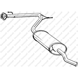 Глушник вихлопних газів (кінцевий) BOSAL 281093