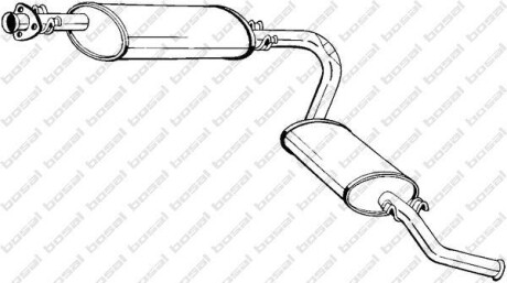 Глушник вихлопних газів (кінцевий) BOSAL 283023