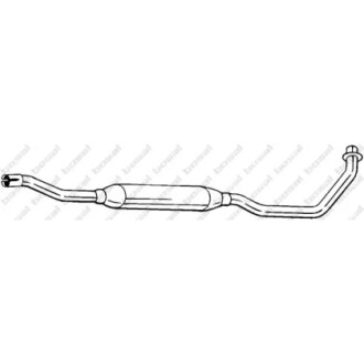 Глушитель средняя часть FIAT SEDICI (06-14), SUZUKI SX4 (06-15) (283-991) BOSAL 283991