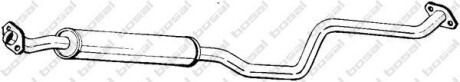 Глушник системи випуску (середній) BOSAL 285069