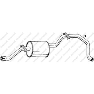 Глушник вихлопних газів (кінцевий) BOSAL 285413 (фото 1)