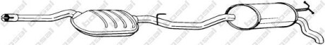 Глушник вихлопних газів (кінцевий) BOSAL 288291
