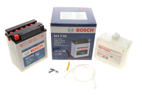 Аккумулятор мото 12В/12Ач/160А BOSCH 0092M4F300