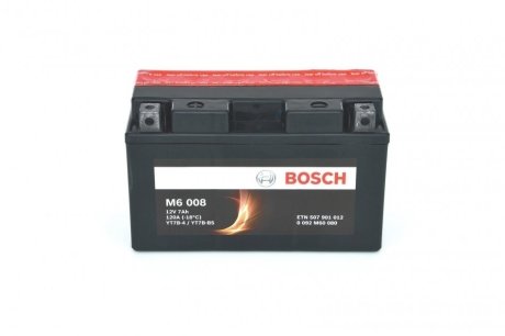 МОТОЦИКЛЕТНАЯ АККУМУЛЯТОРНАЯ БАТАРЕЯ BOSCH 0092M60080