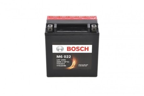 МОТОЦИКЛЕТНА АКУМУЛЯТОРНА БАТАРЕЯ BOSCH 0092M60220 (фото 1)