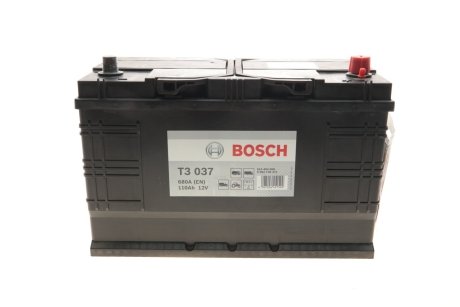 AKUMULATOR 12V 110AH/680A L- 347X173X234 T3 BOSCH 0092T30371