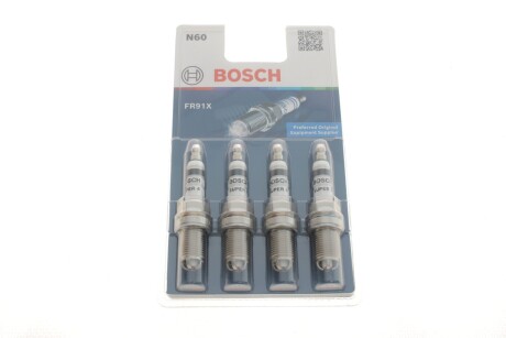 Свеча зажигания (к-т 4 шт) BOSCH 0242222804