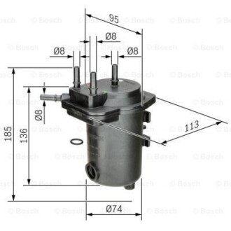 Фильтр топливный BOSCH 0450907012