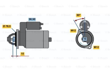 Стартер BOSCH 0986014940