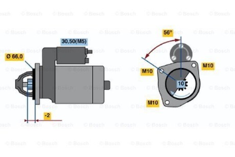 Стартер BOSCH 0 986 018 310