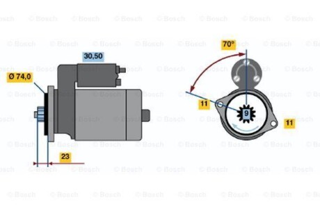 Автозапчасть BOSCH 0986020561
